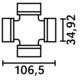 RISTIKKO A8/108 35x106,5